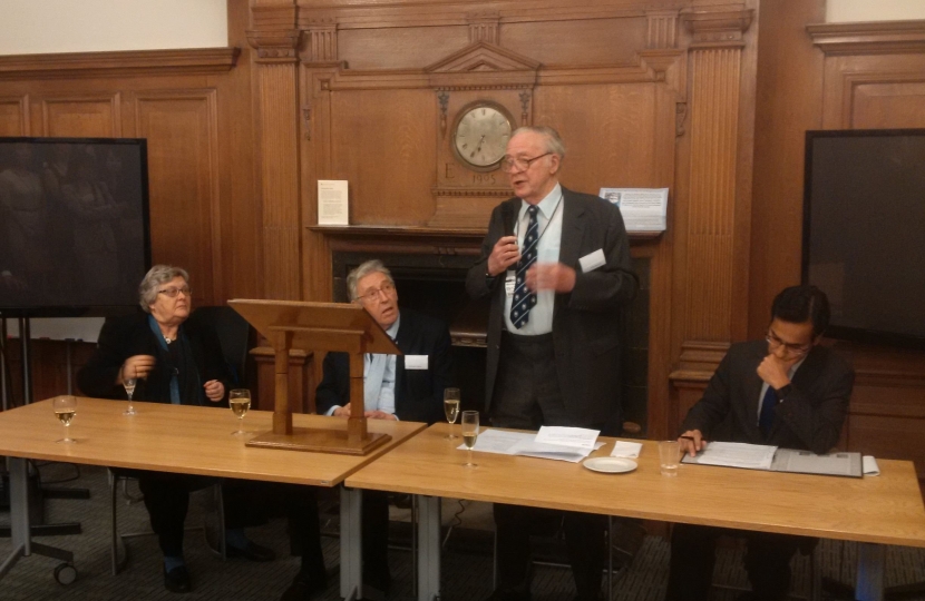 Rt Hon Baroness Chalker of Wallasey, Lord Howell of Guildford, Sir Ronald Halstead CBE and Rehman Chishti MP